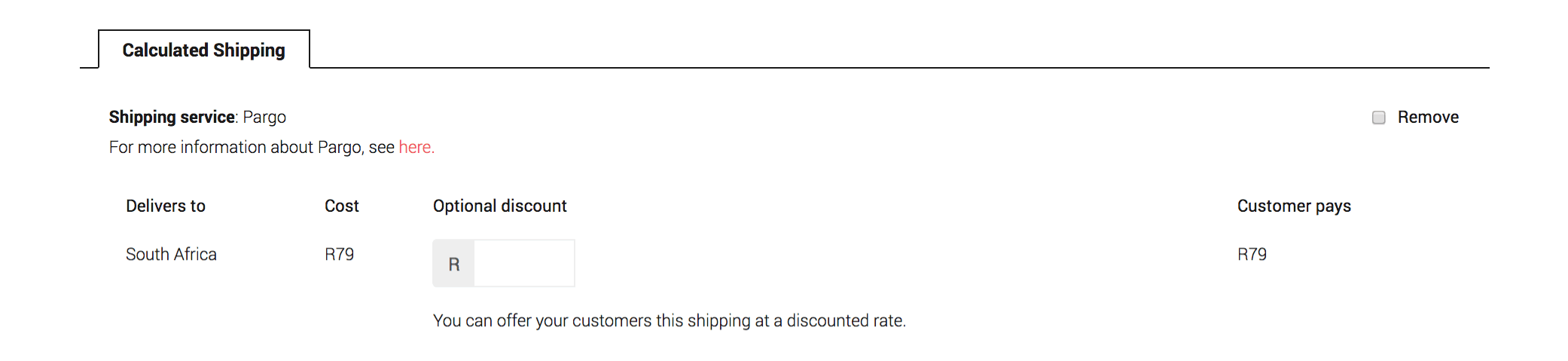 Add Product - Calculated Shipping